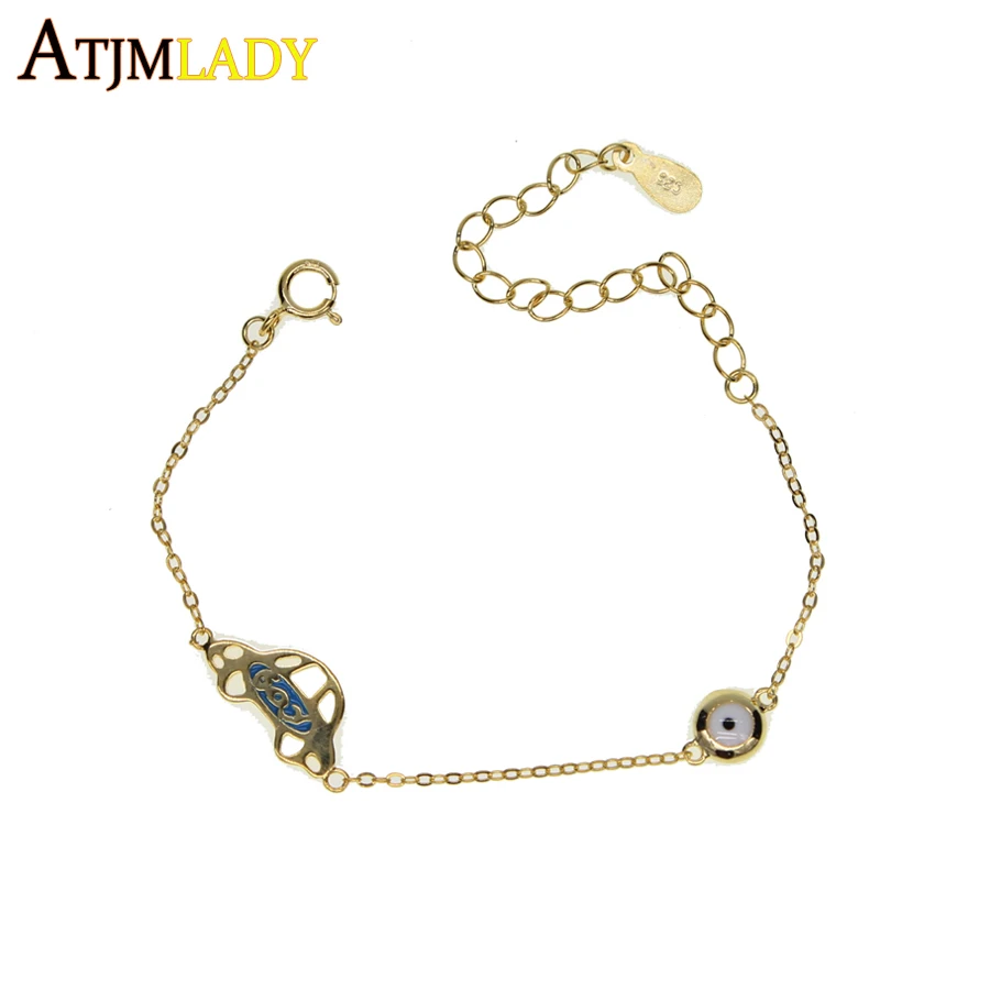 

2018 Top Fashion Women New Arrive 11+5cm Boy Baby Car Color 100% 925 Sterling Delicate Dainty Chain Cute Children Bracelet