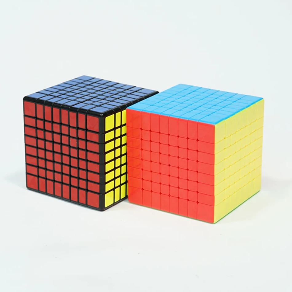 Goedkoop Originele Moyu MF8 8x8 Kubus 8 Lagen Magic Speed Cube Puzzel 8x8 Zwart Stickerloze Cubo Magico 8*8*8 onderwijs Speelgoed Voor Kinderen