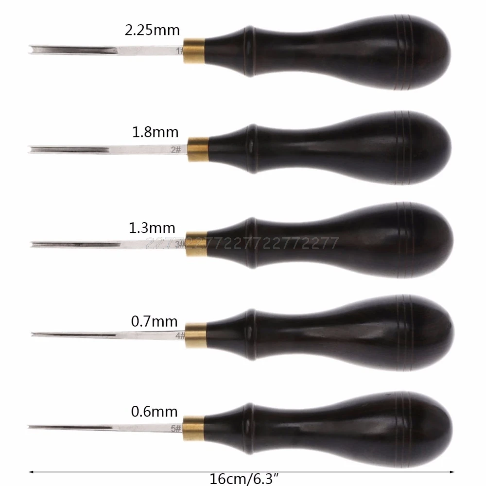 

Leather Edge Creaser Steel Blade Ebony Blackwood Shallow Groove Craft Mark Tool J18 19 Dropship