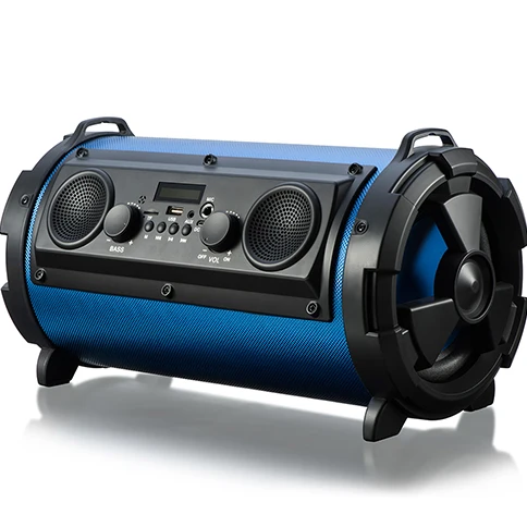 Портативный 15 Вт аудио огромная мощность HiFi беспроводной Bluetooth динамик классный светодиодный светильник стерео супер бас музыкальный динамик s 15 шт./лот - Цвет: Синий