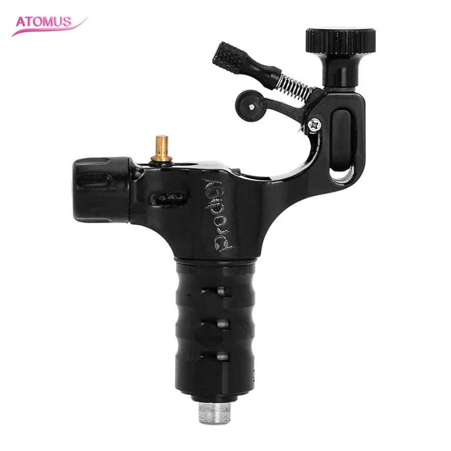 

New Pretty ATOMUS 1PC Professional Black Machined Aluminum Alloy Rotary Motor Tattoo Machine Liner Shader Tattoo Tools
