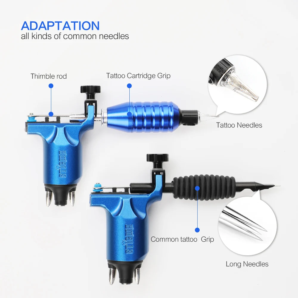 Stigma Rotary татуировки регулируемые пистолет сильный 10 Вт мотор для 8000r/м мощный ход прямой привод RCA кабель 3-4V M648