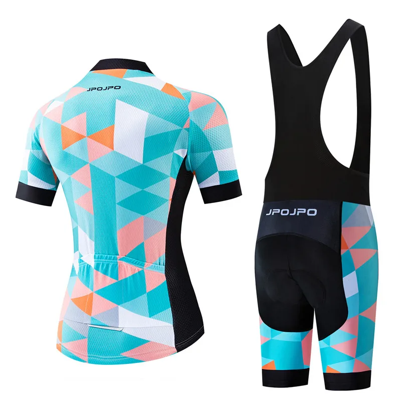 JPOJPO Pro Team Велоспорт Джерси Набор для женщин MTB велосипедная одежда анти-УФ велосипедная одежда короткий рукав велосипедная одежда uniforme