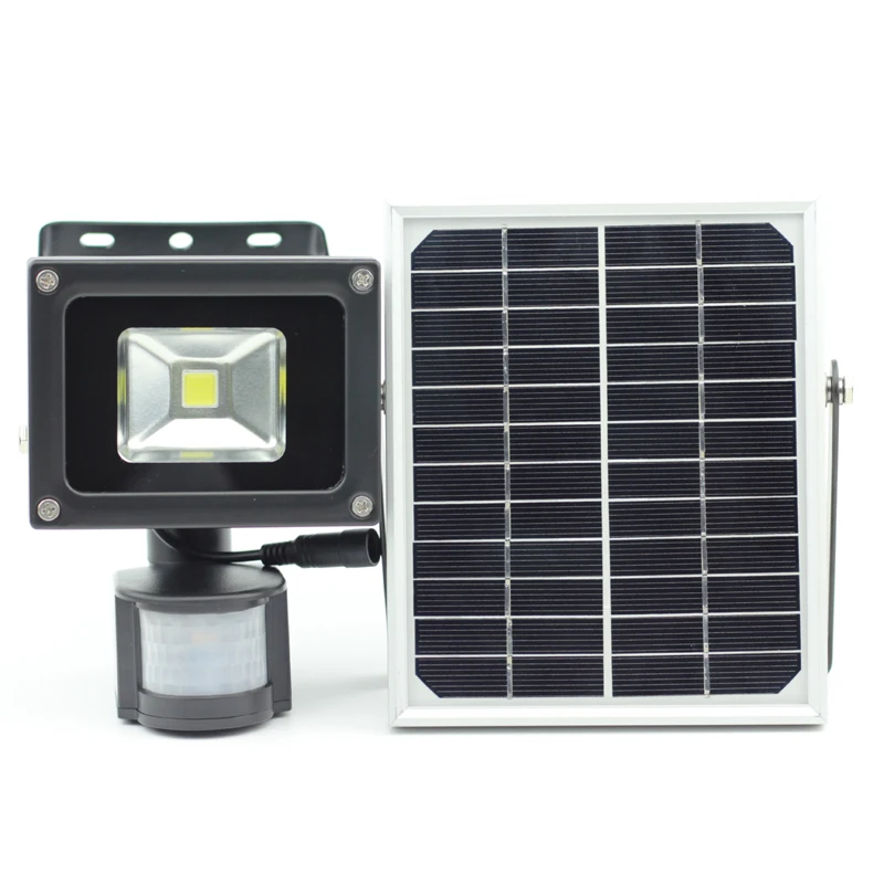 

10W Solar Motion Light LED Flood Lamp with Lux Sensor LED Solar Light red blue green white led Garden light