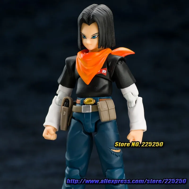 DRAGONBALL Dragon Ball Z/Kai Оригинальные BANDAI Tamashii Наций S. h. figuarts/СВЧ эксклюзивная фигурка игрушка Android № 17