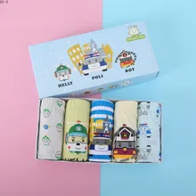 Новинка, детские штаны, плавки-трусы для мальчиков с рисунками из мультфильмов Треугольники трусы хлопковое нижнее белье детские трусики нижнее белье для мальчиков; ; 5 штук в партии