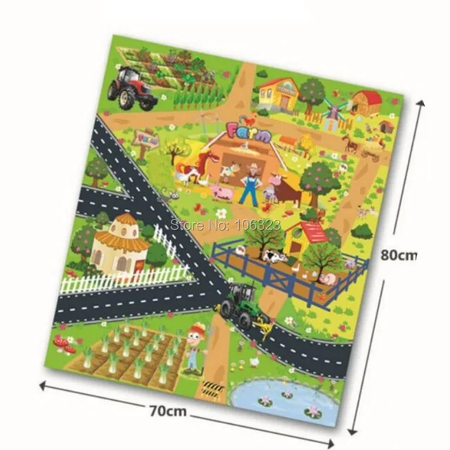 All Farm Tractor Set Great Play Collection Toy,Diecast Metal Vehicle Car Model with Plastic Part,Crop Cutter Sprayer Power Plant Farm Play Mat