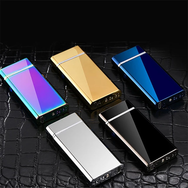 double arc plasma electronic lighter for cigar smoking flameless usb cigarette novelty lighters luxury christmas gifts - Electronic Christmas Gifts double arc plasma electronic lighter for cigar smoking flameless usb cigarette novelty lighters luxury christmas gifts - Electronic Christmas Gifts