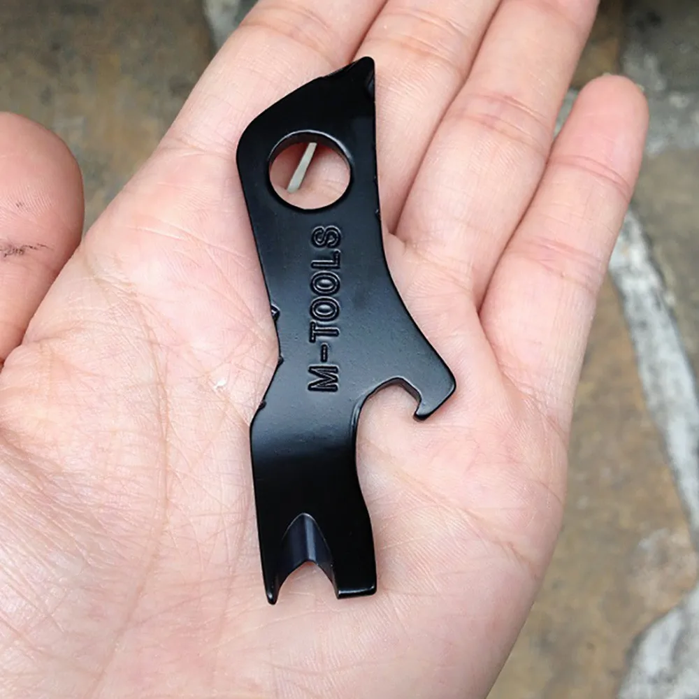 

Multi Tool EDC Pocket Bottle Opener Pry Bar Wrench Crowbar Key Ring Chain Portable durable Stainless Steel camping equipment