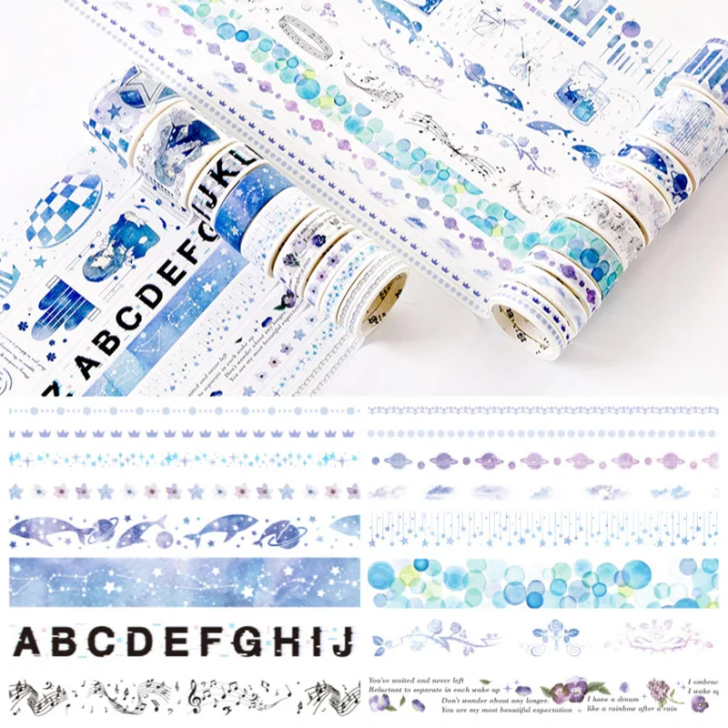 

20Pcs Cute Flower Washi Tape Set Decorative Cartoon Fantasy Masking Tape Adhesive Tape For Kids Scrapbooking Diary Photos Albums