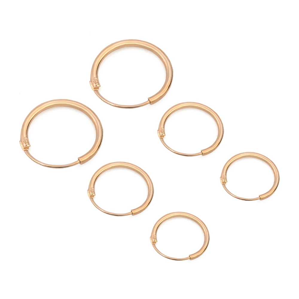 Модные 3 пар/компл. простой Винтаж круг маленький набор серег-колец Для женщин и мужчин панк серьги цвета: золотистый, серебристый популярные аксессуары