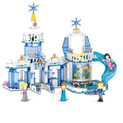 344pcs 2 in 1 Legoings Frozens Blocks Snow Queen Dream Princess Elsa Ice Castle Anna Girl Building Toy 344pcs 2 in 1 Legoings Frozens Blocks Snow Queen Dream Princess Elsa Ice Castle Anna Girl Building Toy