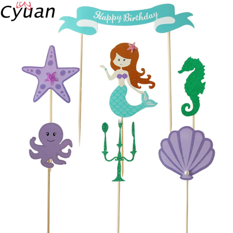 Cyuan Jungle вечерние топперы с зеленым растением для именинного пирога, украшения флага, Детские праздничные сувениры, детский душ, 1-й Декор ко дню рождения