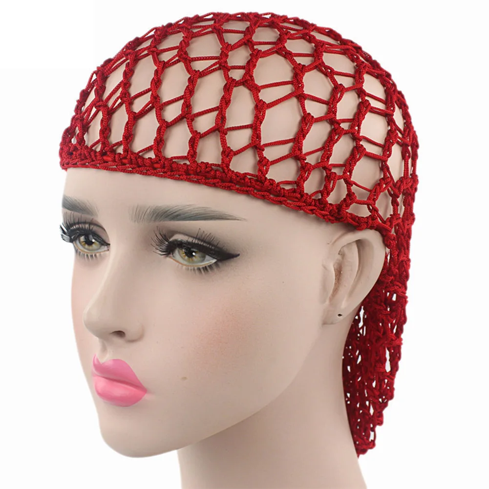 Горячее предложение, новинка, Женский мягкий искусственный снуд, эластичная вязаная шапка для волос, 5 цветов на выбор