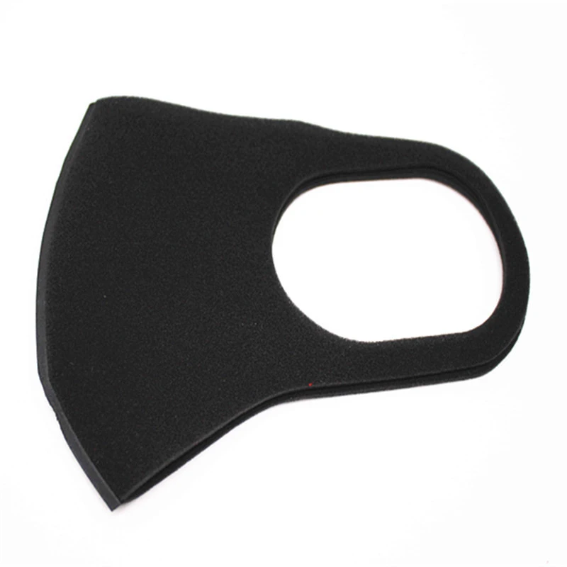 Черные хлопковые противопылевые маски для лица для езды на мотоцикле и велосипеде, ветрозащитная теплая Дымчатая маска для лица, унисекс, маска на половину рта