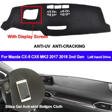 TAIJS приборной панели автомобиля крышка силиконовый нескользящий для Mazda CX-5 CX5 MK2 2nd Gen с Экран дисплея тире мат покрытие для приборной панели