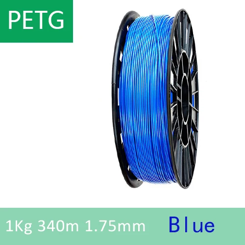 YOUSU PETG/PLA/ABS/FLEX/нейлоновая нить пластик для 3d принтера/1 кг 340 м/диаметр 1,75 мм/ из города - Цвет: PETG Blue 1kg