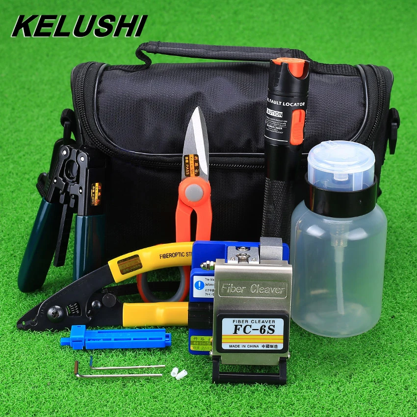 15pcs/Set Fiber Optic FTTH Tool Kit With FC-6S Cleaver and 10mW Visual Fault Locator Stripper 10 1 inch hmi inteligent tft lcd touch screen module with ips visual angle uart serial interface