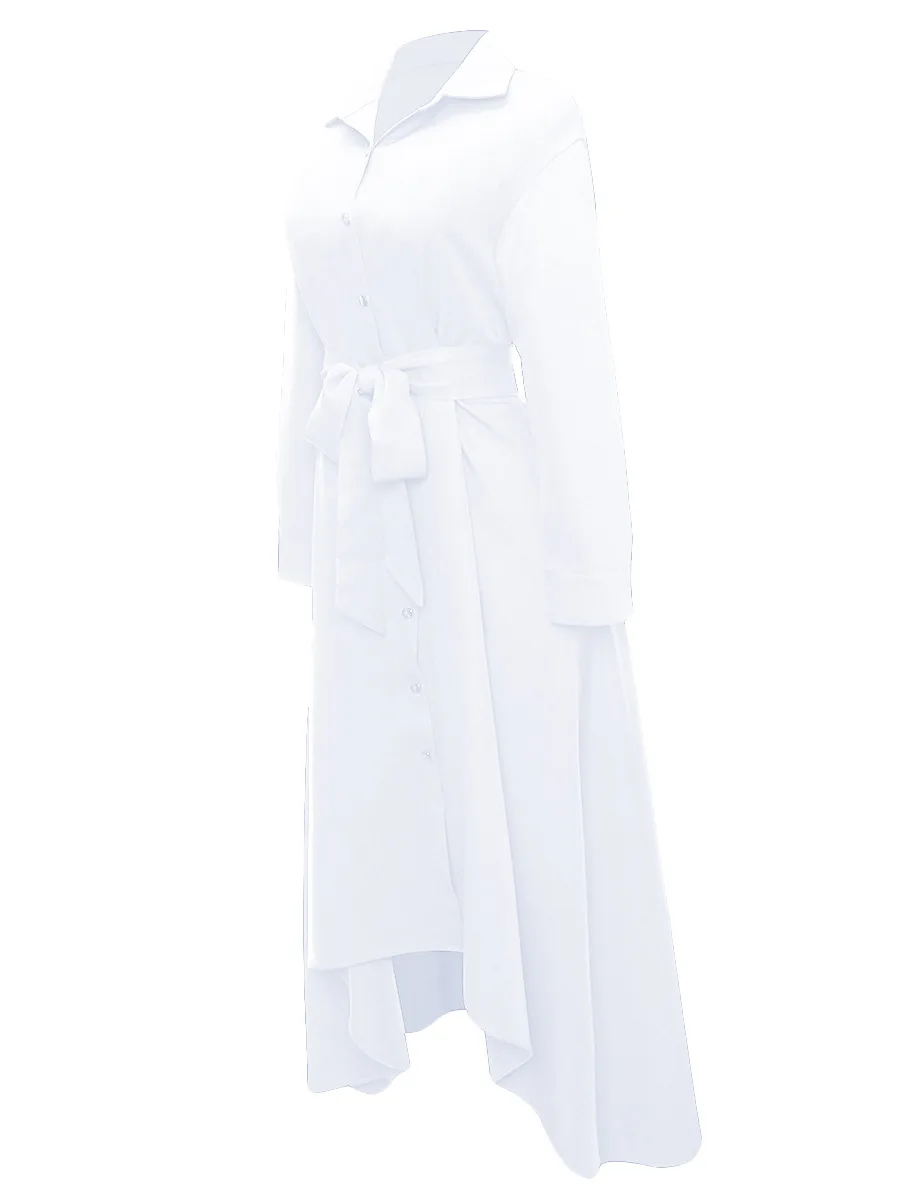 XURU осень Новая женская рубашка свободное платье белое вино красное тибетское синее модное Повседневное платье