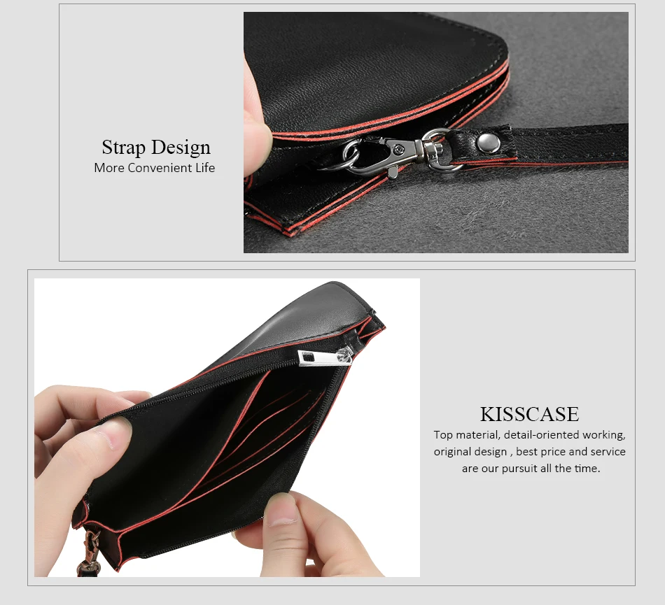 Чехол KISS в винтажном стиле, кошелек для карт, чехол для iPhone X, 8, 7, 6, универсальный чехол для телефона из искусственной кожи для samsung S9, S8, деловые Чехлы, сумка