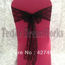 Новые продукты в августе-Лидер продаж сзади Кружево Председатель Sash Для Чехлы для стульев