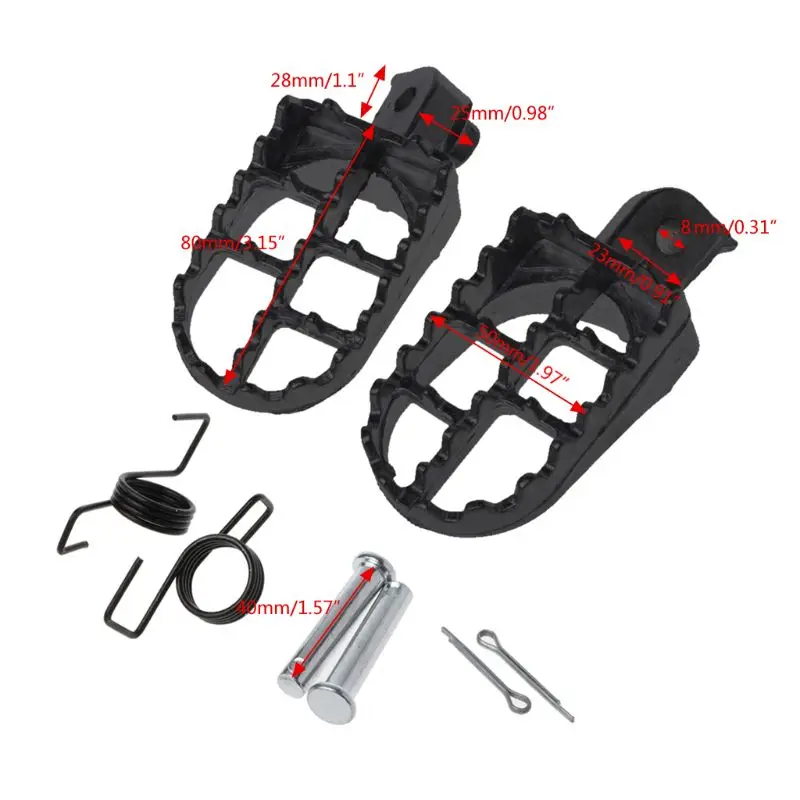 Newest A Pair Of PW50 Pedals Off-Road Motorcycle Modified All Aluminum Pedal Car Accessories Small High Racing Modified Pedal