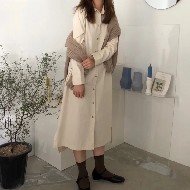 

2019 Women's Summer Korean Punk Harajuku Ulzzang Spring Loose Long Shirt Dress Female Ladies Clothing Casual Dresses For Women