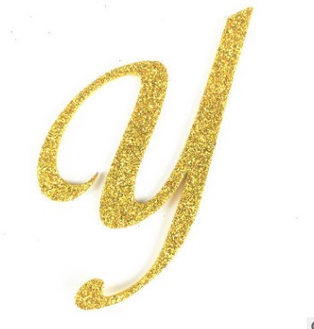 1pc Gold Letter A-Z Cake Topper Happy Birthday Cake Topper Baby Birthday Party Decoration Kids Cake Toppers For Party