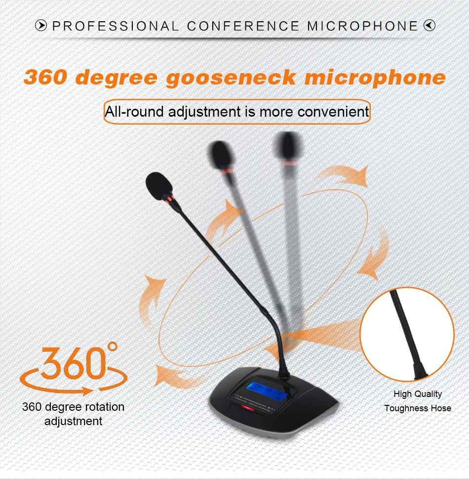 FULUODE беспроводной микрофон конференц-связи, профессиональный ручной Gooseneck 360 градусов вращающийся инструмент для пояса приемник настольный микрофон