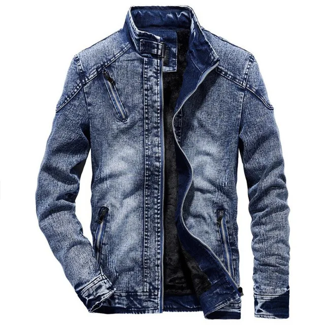Мужская джинсовая куртка в стиле милитари, винтажная Осенняя джинсовая куртка, пальто, мужские приталенные повседневные пальто, верхняя одежда, куртки, пальто, chaqueta hombre 3XL - Цвет: Синий