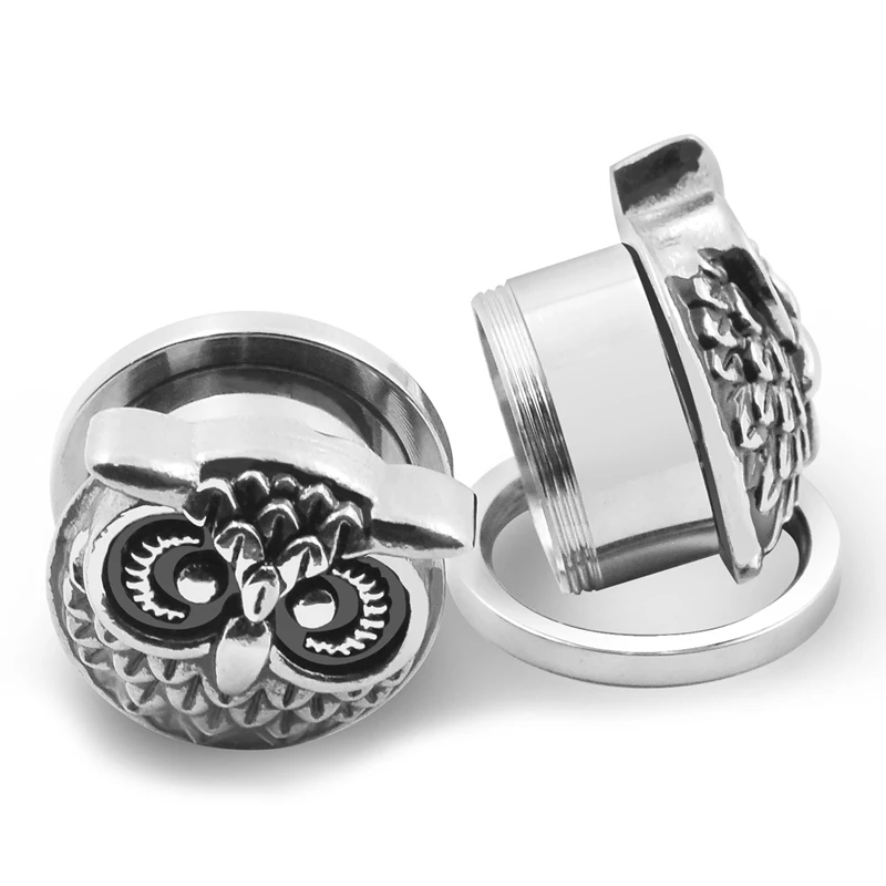 ⓪ear Expanders Body Piercing Jewelry ᗐ Silver Silver