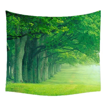 

HOT GCZW-150x130cm Home Decorative Polyester Tapestry Beach Towel Fashion Sofa Wall Decor(Leaf landscape)