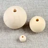 20pcs/lot Natural Ball Wood Beads Round Wooden Spacer Beads For DIY Jewelry Craft Material 18/20/25/30/35/40mm Pick Size ► Photo 3/5
