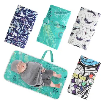 

HobbyLane Portable Washable Infant Baby Foldable Urine Mattress Waterproof Nappy Bag Diaper Changing Mat Pads Baby Care 12 Color