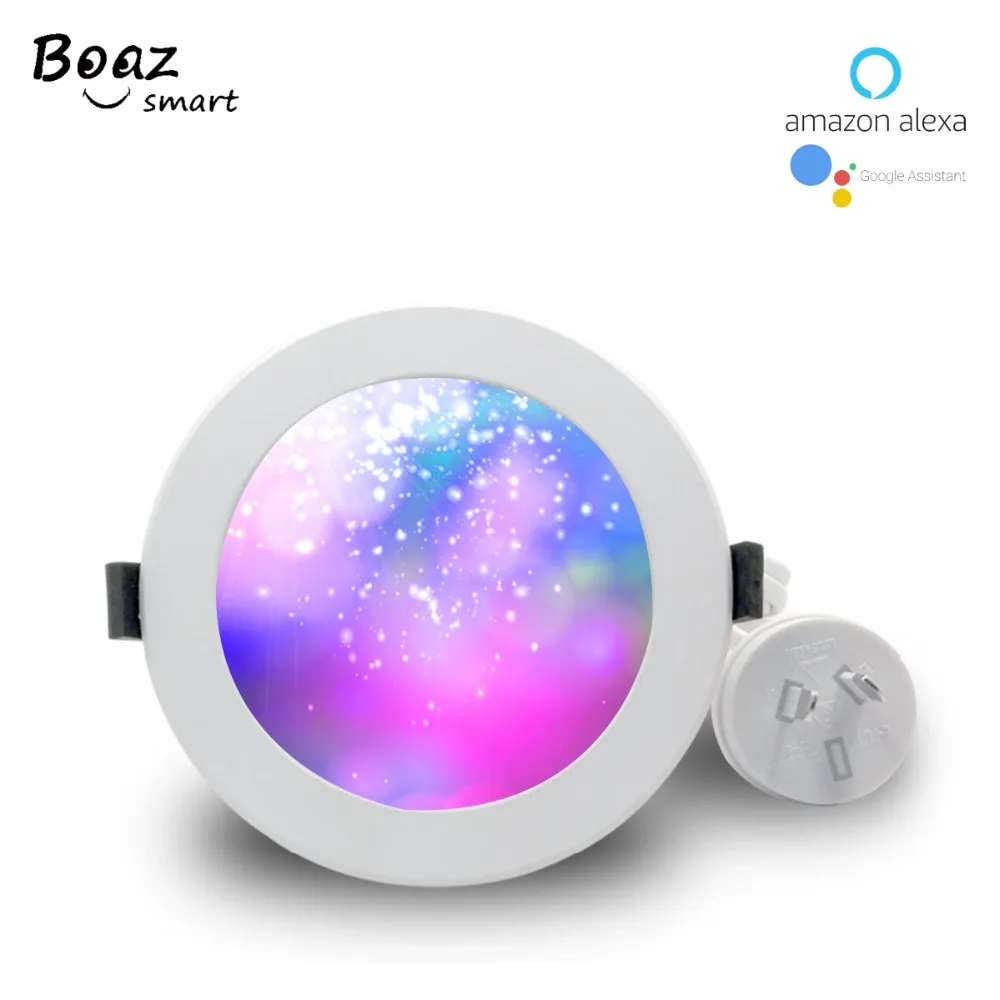 

WiFi Smart LED Downlight AU plug, Australia 3.5 inch Dimmable bulb RGBW Color Changing Voice APP Control by Alexa Google home