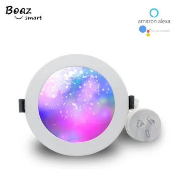 

WiFi Smart LED Downlight AU plug, Australia 3.5 inch Dimmable bulb RGBW Color Changing Voice APP Control by Alexa Google home