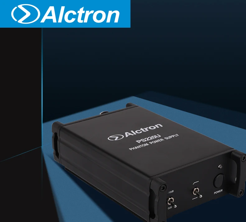 Alctron PS220U 48 В фантомный источник питания USB источник питания Выключатель шумоподавления легкий портативный для конденсаторного микрофона