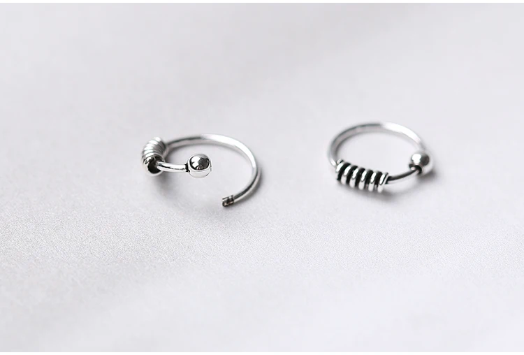 Женские серебряные серьги кольца с бали Huggie для носа A1595|huggies hoop|earrings silver ringshoop ear
