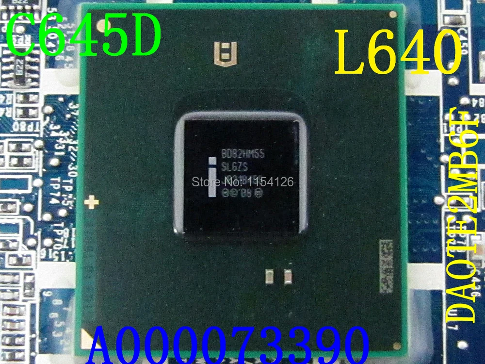 Плата разъемов для Toshiba L640 C645D A000073390 DA0TE2MB6F Материнская плата ноутбука HM55 интегрированный DDR3 тестирование