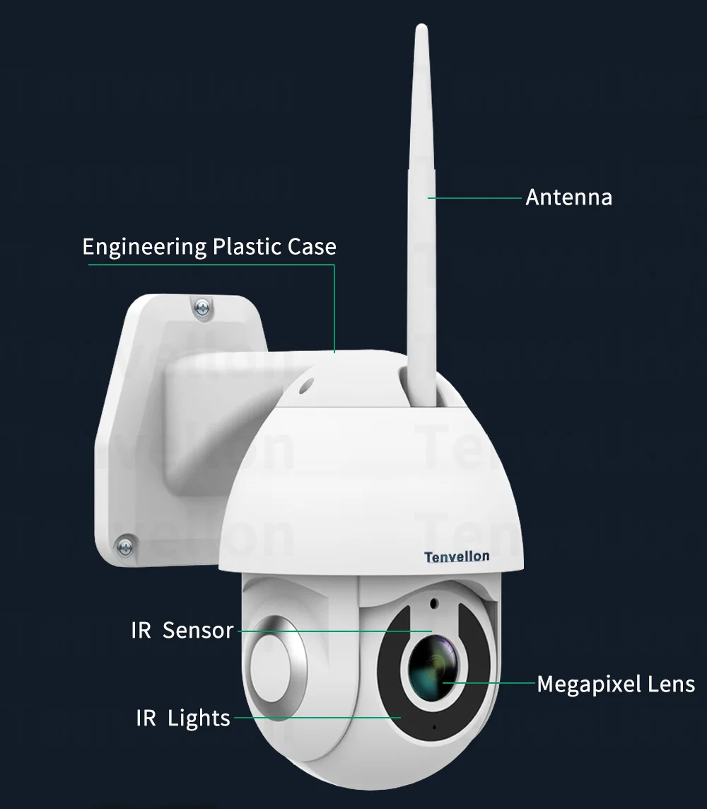 V380 IP камера wifi 1080P наружная Водонепроницаемая PTZ камера скоростная купольная CCTV Камера Безопасности s IP камера домашнее видеонаблюдение