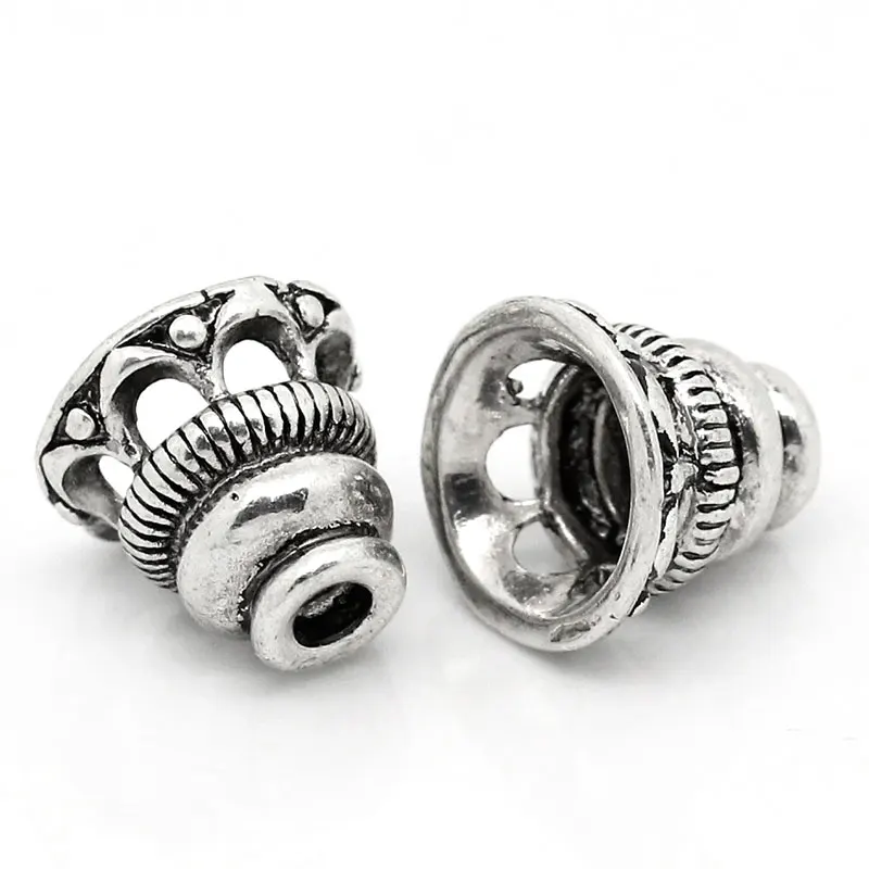 Diy Jewelry Tower Shape Bead Caps End Caps For Jewelry Diy Making Hole