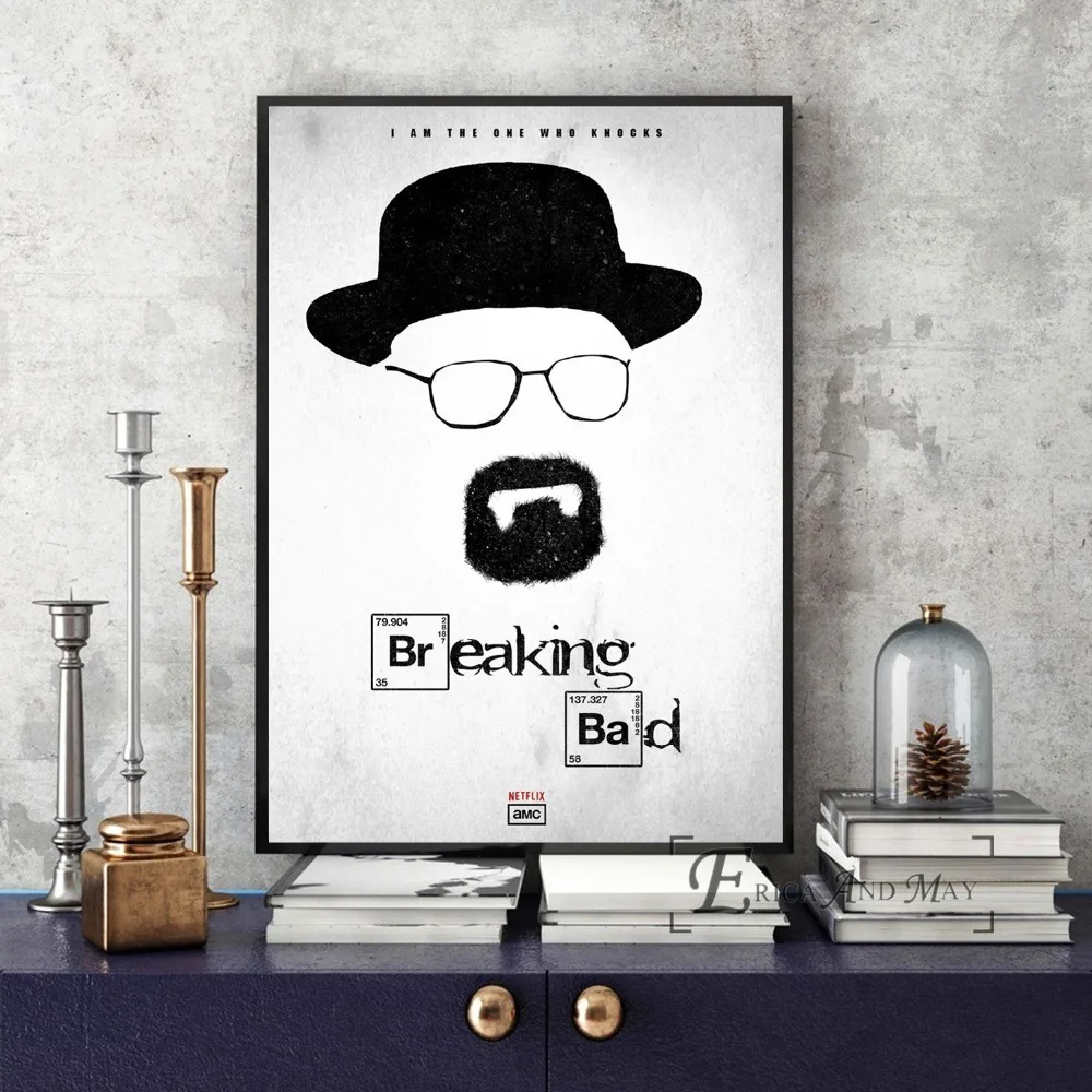 Breaking Bad абстрактный ТВ Show стены Книги по искусству холст живопись плакат для домашнего декора Плакаты и принты без рамы декоративные панно