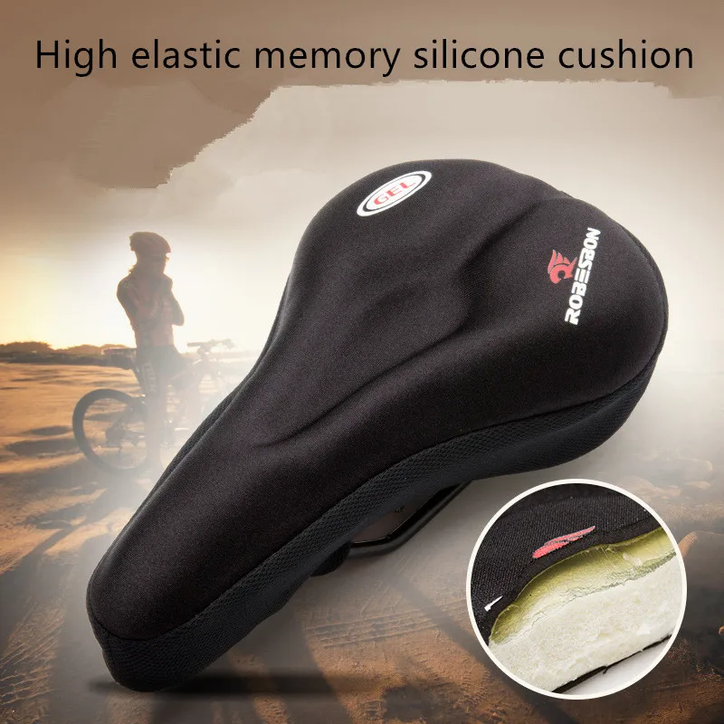 

2018 cycling Silicone Saddle Pad 3d silicon gel pad soft thick bike satteldecke cycling cycle seat cushion fits vary types bikes