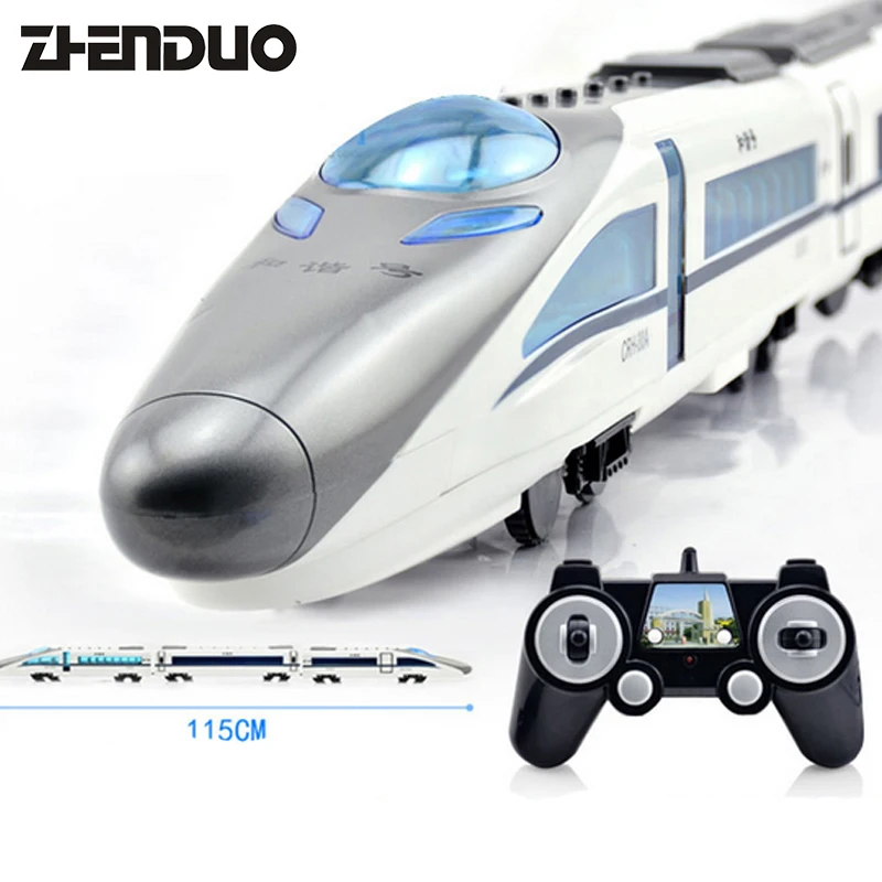 

OriginalPacking RC Remote Control Car Omni-directional Voice High-Speed Train locomotive Simulation Track Rechargeable Child