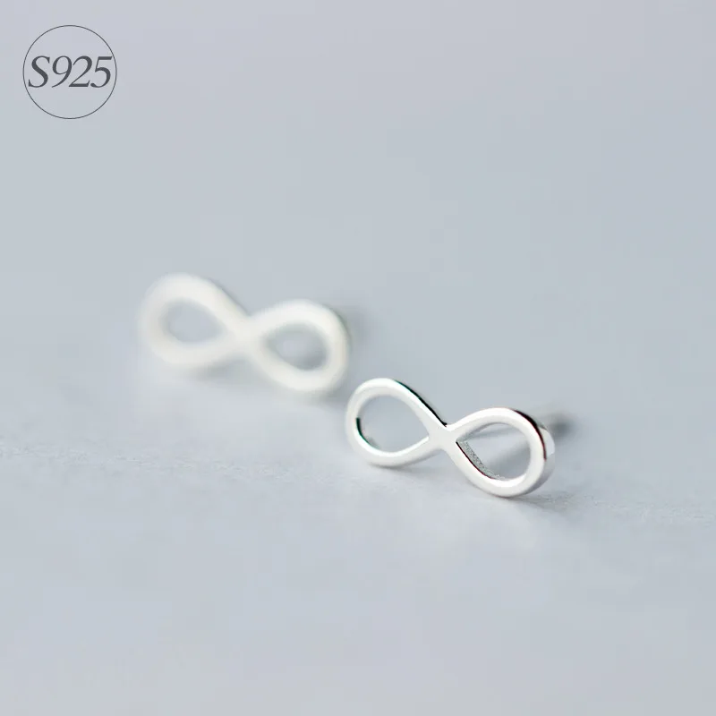 1 пара. Женские серьги гвоздики из серебра 925 пробы с узелком 8|stud earrings|hypoallergenic stud