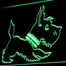 I850 старомодный шотландский терьер магазин Декор неоновый свет вывеска Вкл/Выкл Переключатель 20+ цвета 5 размеров