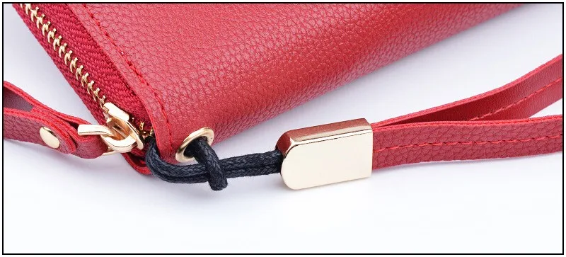 Бумажник для женщины многофункциональный большой Ёмкость девочек сумки практические Кожа PU женский кошелек на молнии