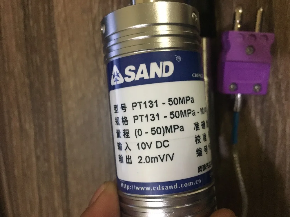 Чэнду высокотемпературный датчик давления расплава PT131-50MPA-M14-150/370-E песок