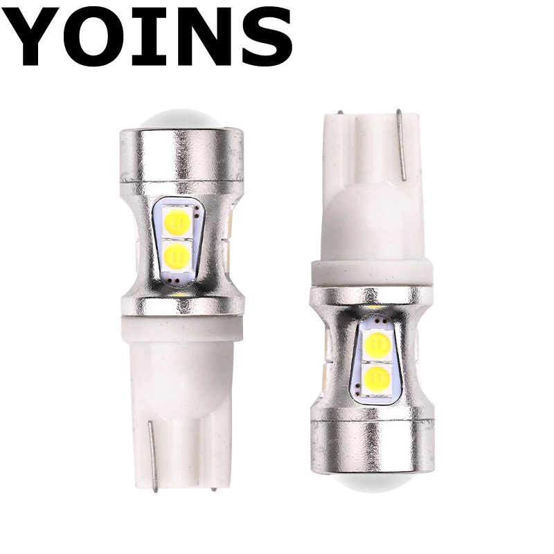 2x T10 W5W 3030 светодиодный 10 SMD Универсальный Автомобильный Обратный светильник