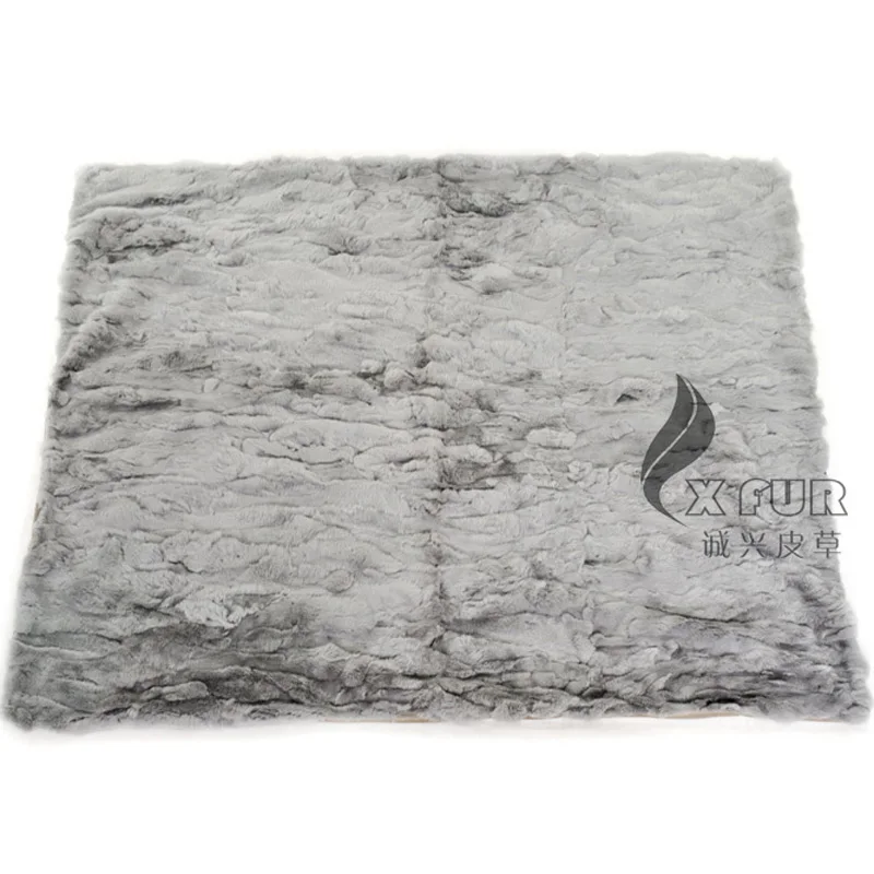 CX D 66A 150x130 см одеяло ручной работы из натурального меха кролика рекс|throw blanket|fur throw
